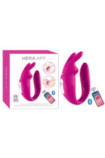 Hera App- Pembe Renkli* TELEOFON UYGULAMALI* USB JARZ * ANAL-VAJİNAL KULLANIMA UYGUN * ELASTİK YAPIDA - Görsel 3