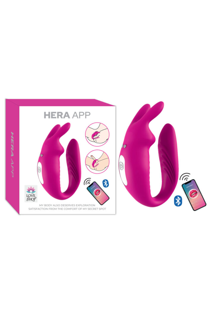 Hera App- Pembe Renkli* TELEOFON UYGULAMALI* USB JARZ * ANAL-VAJİNAL KULLANIMA UYGUN * ELASTİK YAPIDA - Görsel 3