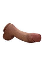 Marc Realistik Dildo – Çift Katman %100 Silikon,Güçlü Vantuzlu, 28 cm Titreşimli Manyetik USB Şarjlı - Image 7