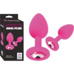 Silikon Anal Plug - Pembe Renkte Üst Kalite Anal uyarı