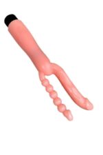Çift Girişli Çatal Şeklinde İkili Penis Anal Plug - Çok Yönlü ve Güvenli Anal Deneyimi* Titreşimli,12 cm Uzunluğunda * Ten Renginde - Görsel 7