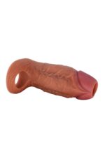 * Özel üretim silikon sleve * Çift katmanlı * Ucu açık, testislere geçirilebilen * 11,5 cm uzunluğunda, 5 genişliğinde, 108 gr ağırlığındadır. - Image 3
