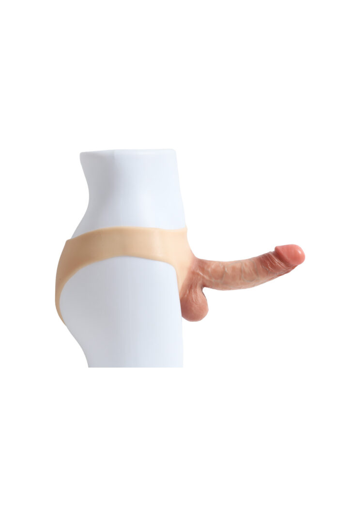 Strap-On Hollow - Giyilebilir Içi Boş Çamaşır Şeklinde Belden Bağlamalı - Genişleyebilir Özellik Sayesinde Her Bedene Uyumlu - Fetalat Içermeyen - Yıkanabilir, Silikon Malzeme - Görsel 5
