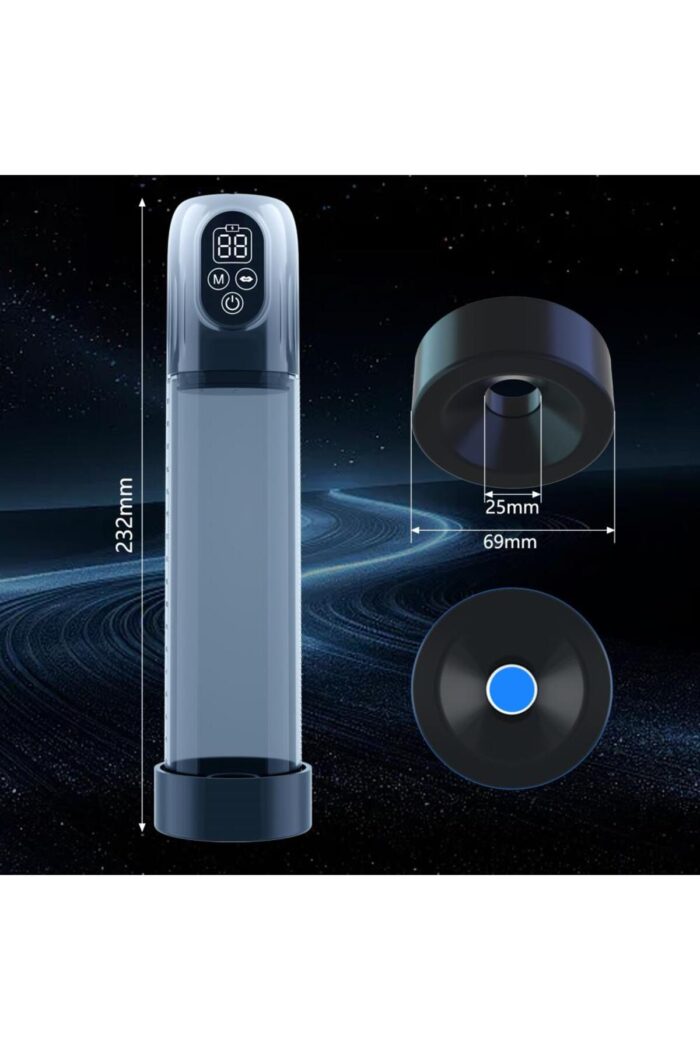 IPX7 VAKUM POMPASI USB ŞARZ/* 5 EMME FOKSİYONU * 5 FARKLI BASINÇ MODU* DİJİTAL GÖSTERGE - Görsel 3