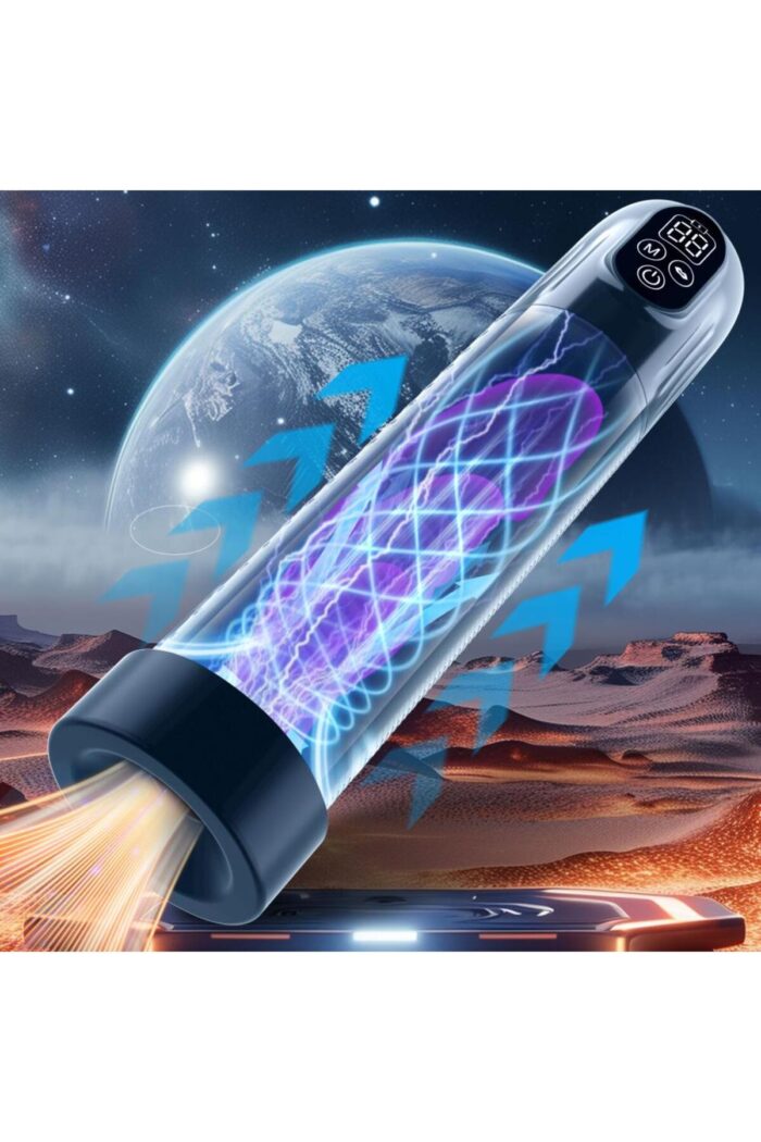 IPX7 VAKUM POMPASI USB ŞARZ/* 5 EMME FOKSİYONU * 5 FARKLI BASINÇ MODU* DİJİTAL GÖSTERGE - Görsel 7