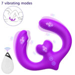AMANDA-B/7 Farklı Klitoris Uyarıcı Mod /3 Motorlu/USB Şarj/Uzaktan Kumanda Lezbiyen Vibratör
