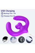 AMANDA-B/7 Farklı Klitoris Uyarıcı Mod /3 Motorlu/USB Şarj/Uzaktan Kumanda Lezbiyen Vibratör - Görsel 5
