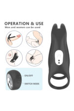 ALEX-B / 12 Farklı Klitoris Uyarıcı Mod /2 Motorlu/USB Şarj/Uzaktan Kumandalı Vibratör - Image 5