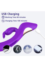 Cassıa / 7 Farklı Klitoris Uyarıcı Mod / 7 Farklı Titreşim /Tavşan 3 Motorlu Vibratör - Görsel 8