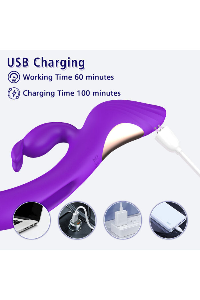 Cassıa / 7 Farklı Klitoris Uyarıcı Mod / 7 Farklı Titreşim /Tavşan 3 Motorlu Vibratör - Görsel 8