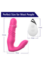 Maylos-B * Clitoris Uyarıcılı Vibratör * 7 Farklı Aşağı-Yukarı Hareket Modu * Uzaktan Kumandalı * USB Den Şarjlı - Görsel 3