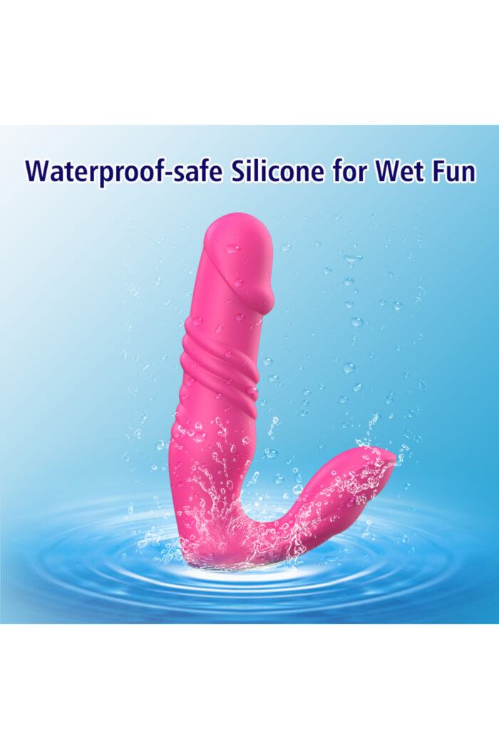 Maylos-B * Clitoris Uyarıcılı Vibratör * 7 Farklı Aşağı-Yukarı Hareket Modu * Uzaktan Kumandalı * USB Den Şarjlı - Görsel 6