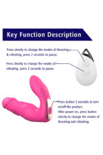 Maylos-B * Clitoris Uyarıcılı Vibratör * 7 Farklı Aşağı-Yukarı Hareket Modu * Uzaktan Kumandalı * USB Den Şarjlı - Görsel 7