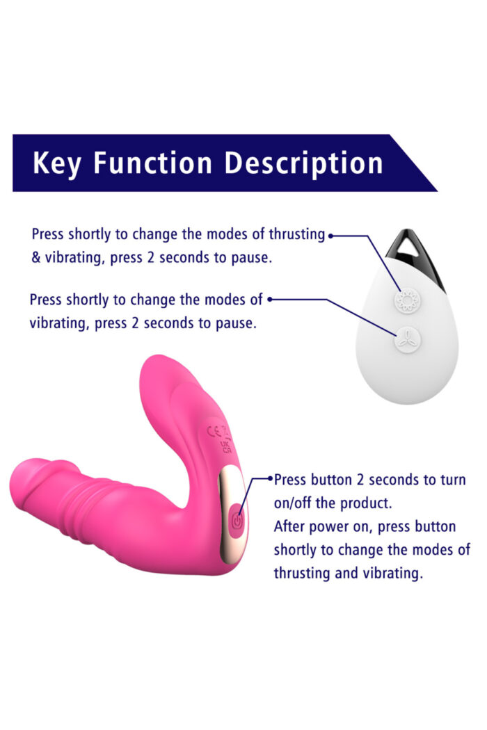 Maylos-B * Clitoris Uyarıcılı Vibratör * 7 Farklı Aşağı-Yukarı Hareket Modu * Uzaktan Kumandalı * USB Den Şarjlı - Görsel 7